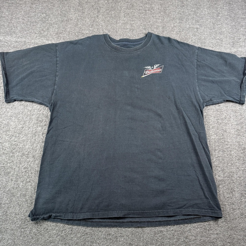 Budweiser Sturgis Shirt Mens 2XL Black‎ Hills Rally Biker Motorcycle Bike Y2k